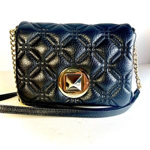Kate Spade Black quilted cross body bag